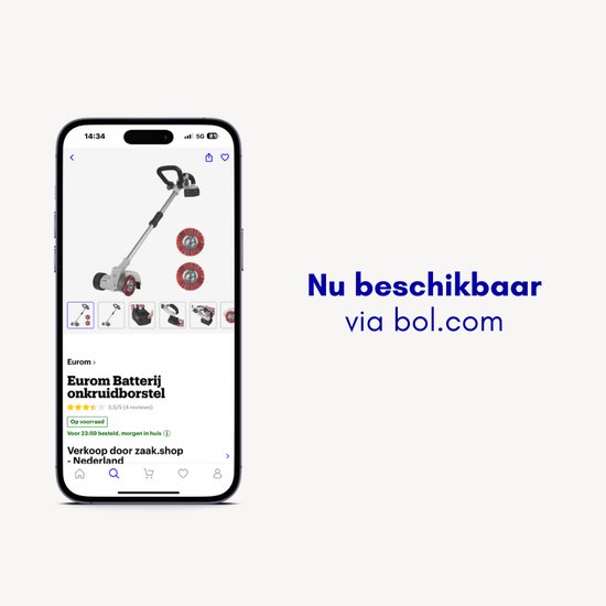 Eurom Batterij onkruidborstel — afbeelding 4