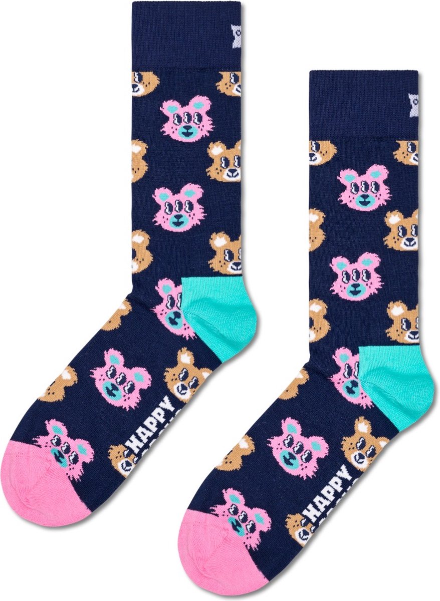 Happy Socks Teddy Sock - unisex sokken - Unisex - Maat: 36 - 40