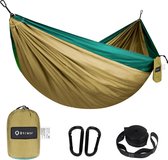 Hangmat - hangmat outdoor - ultralichte reiskampeerhangmat - 300 kg laadvermogen, ademend, sneldrogend parachute nylon - voor trekking, survival, tuin