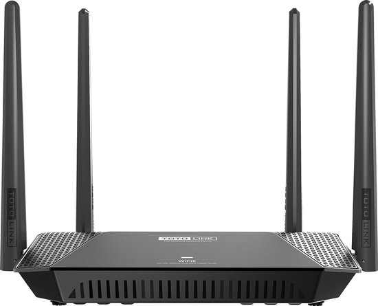 TOTOLINK X2000R draadloze router Gigabit Ethernet Dual-band (2.4 GHz / 5 GHz) Zwart