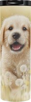 Golden Retriever Pup Dandelions - Thermobeker 500 ml