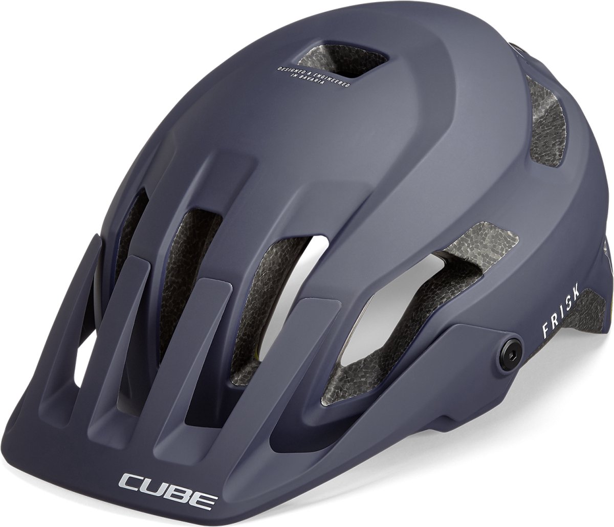 CUBE Fietshelm Frisk - Trailhelm - MIPS - 11 Ventilatiegaten - Verstelbaar - EPS In-Mould - 57-62 cm - L - Donkerblauw