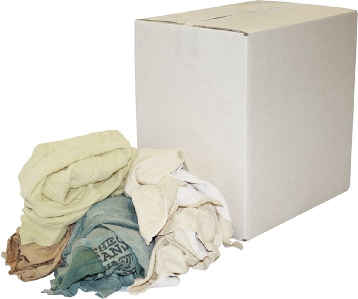 Poetsdoeken | 5 kg. | Poetslappen | Bont | Gekleurd | Scheepkwaliteit | Interlock