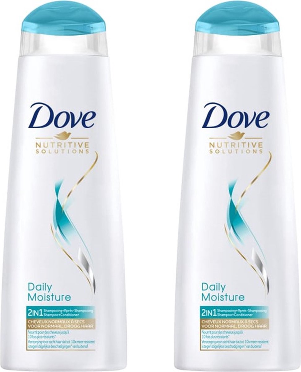 Dove Daily Moisture 2 in 1 shampoo 2 x 250 ml
