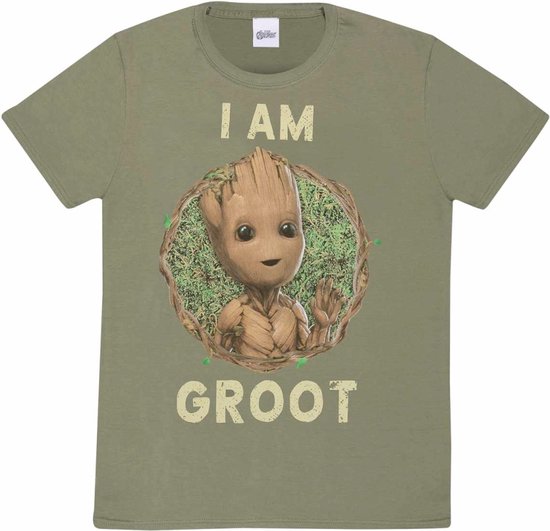 T-Shirt met Korte Mouwen Marvel Badge Groen Uniseks - S