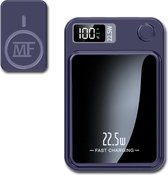 MultiFlient - PowerBank - MagSafe - Draadloze Oplader - Fast Charging - Paars - Draagbaar - Iphone - 10000 mAh - 22,5 Watt - Magnetisch & Draadloos – Voor iPhone 12/13/14
