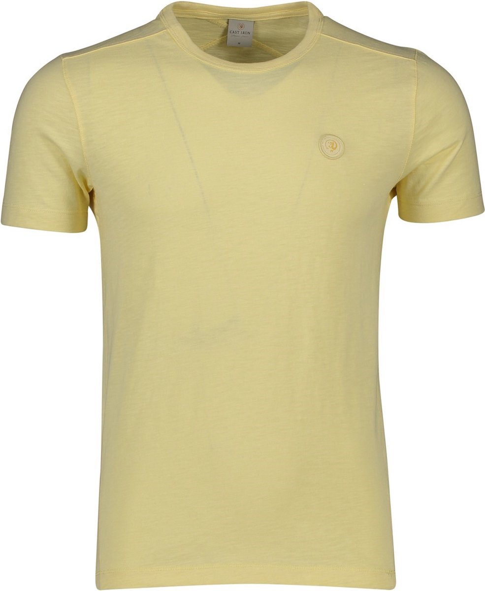 Cast Iron t-shirt geel gemeleerd - 3XL