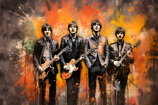 The Beatles Poster – Yesterday! – Pop Art Poster - Graffiti Art - Posters Geschikt om in te lijsten – 42,3 x 61 cm (A2+)