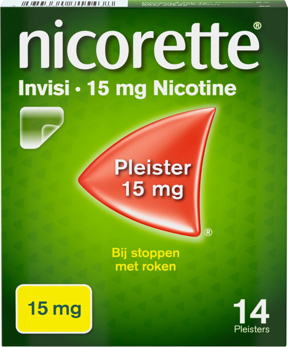 Goedkoopste Nicorette Invisi Patch Pleisters 15mg - 2 x 14 stuks