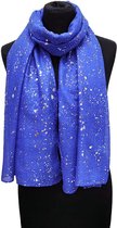 Lange Dunne Sjaal - Glitter - Blauw - 180 x 70 cm (231125#)