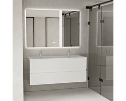 Badkamermeubel met wastafel - 120 CM - Wit - Badmeubelset - Wastafelmeubel - Vestland