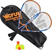 Vicfun Speed- Badminton Junior Set, 2 Raquettes + Manches Volants