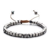 Bracelet Sorprese - Perles Ibiza - bracelet femme - perles carrées - argent - réglable - cadeau - Modèle S