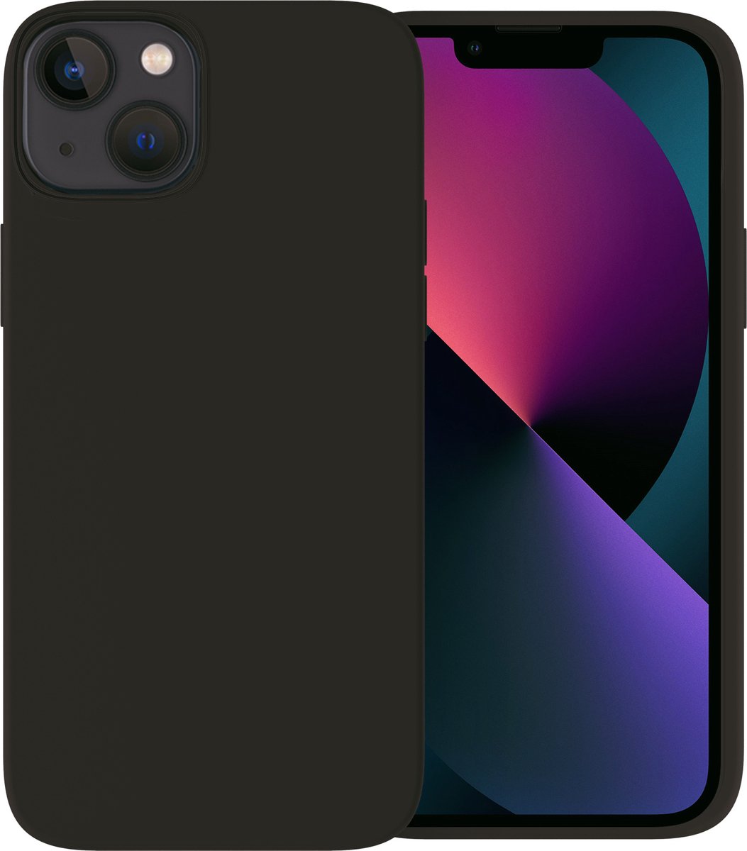 Ceezs telefoonhoesje geschikt voor Apple iPhone 13 Mini hoesje siliconen - backcover - optimale bescherming - zwart