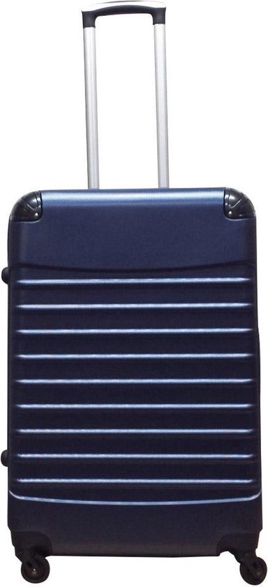 Koffer Vierkant Travelerz ABS - Blauw XL