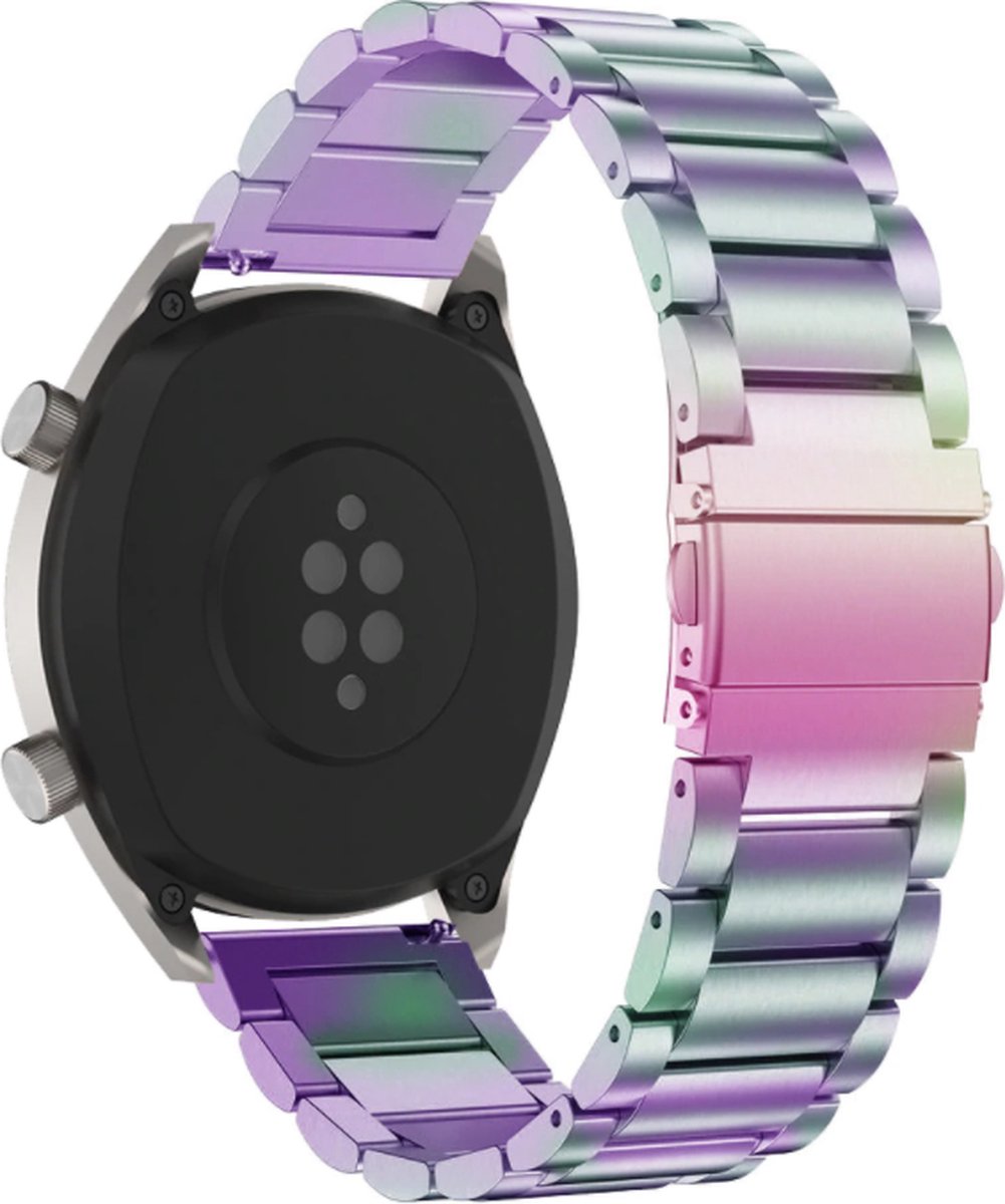 Stalen bandje – geschikt voor Huawei Watch GT (42mm) – regenboog