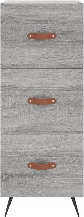 vidaXL-Hoge-kast-34,5x34x180-cm-bewerkt-hout-grijs-sonoma-eikenkleurig