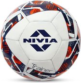 Nivia Trainer synthetische voetbal/met rubber gestikt/geschikt voor harde grond zonder gras/trainingsvoetbal/voor heren/dames/maat - 5 (veelkleurig)