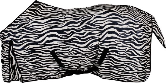 Pagony Zebra Flycooler - Paardendeken - Maat: 165 - Zwart/Wit - Katoen