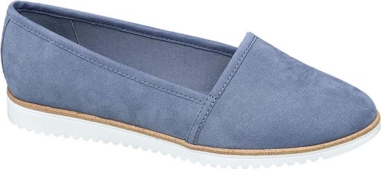 Graceland Dames Lichtblauwe loafer - Maat 36 | bol.com