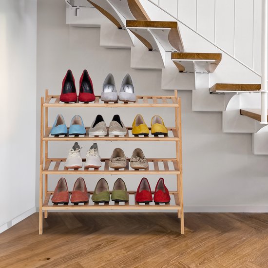 Schoenenrek Schoenenrek opbergkast met deuren, modulaire kubus kunststof draagbare schoenenorganizer grote sneakerkast bakken voor alle soorten schoenen, voor kast hal slaapkamer entree