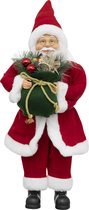 Feeric Christmas kerstman pop/kerstpop figuur/beeld - H50 cm - rood