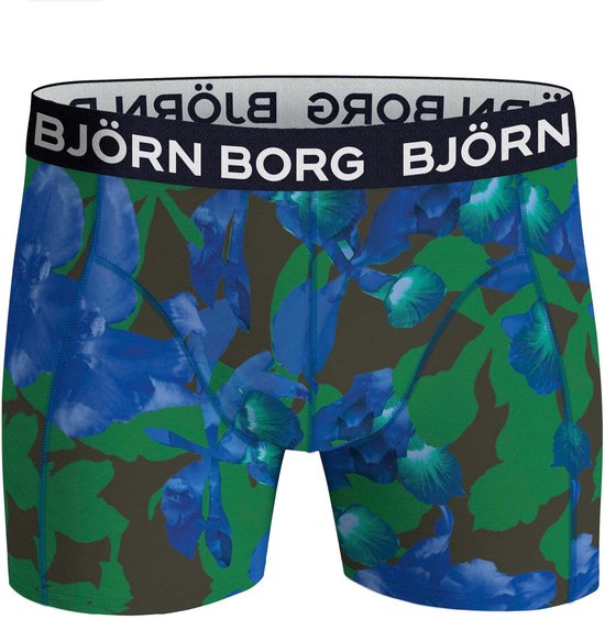 Björn Borg Cotton Stretch boxers - heren boxers normale lengte (1-pack) - multicolor - Maat: M