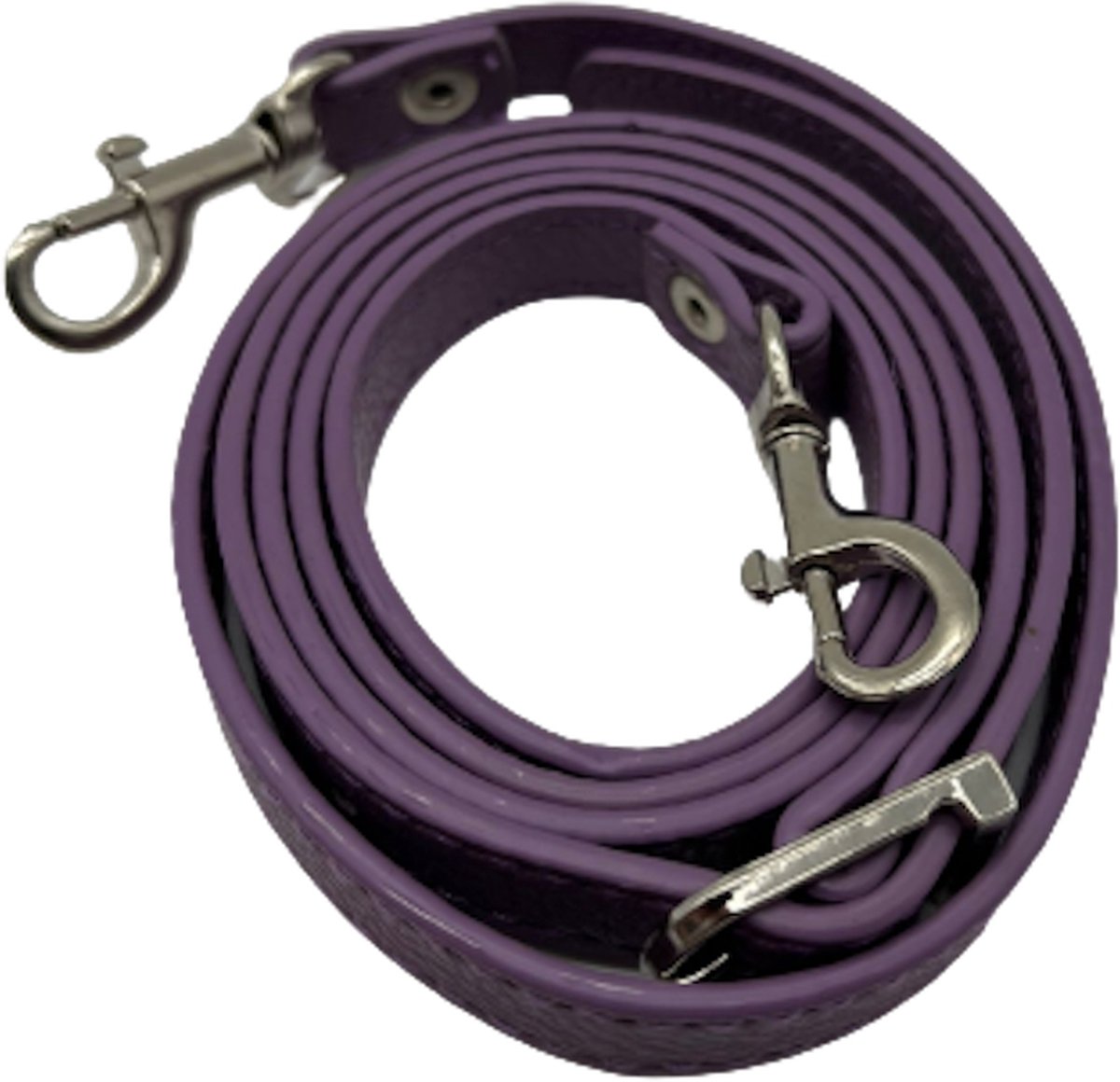 FIFO Verstelbare Modieuze Kunst Leren Schouderriem Tas – Paars/Violet/Zilverkleurig – Schouderband – Leren Tassen riem – Fashion – Leer – Losse riem – Losse band – Tassen band – Tassen hengsel
