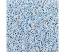 Aquariumgrind LICHT BLAUW - Bodembedekking Steentjes Gekleurd 4-6mm - 1KG