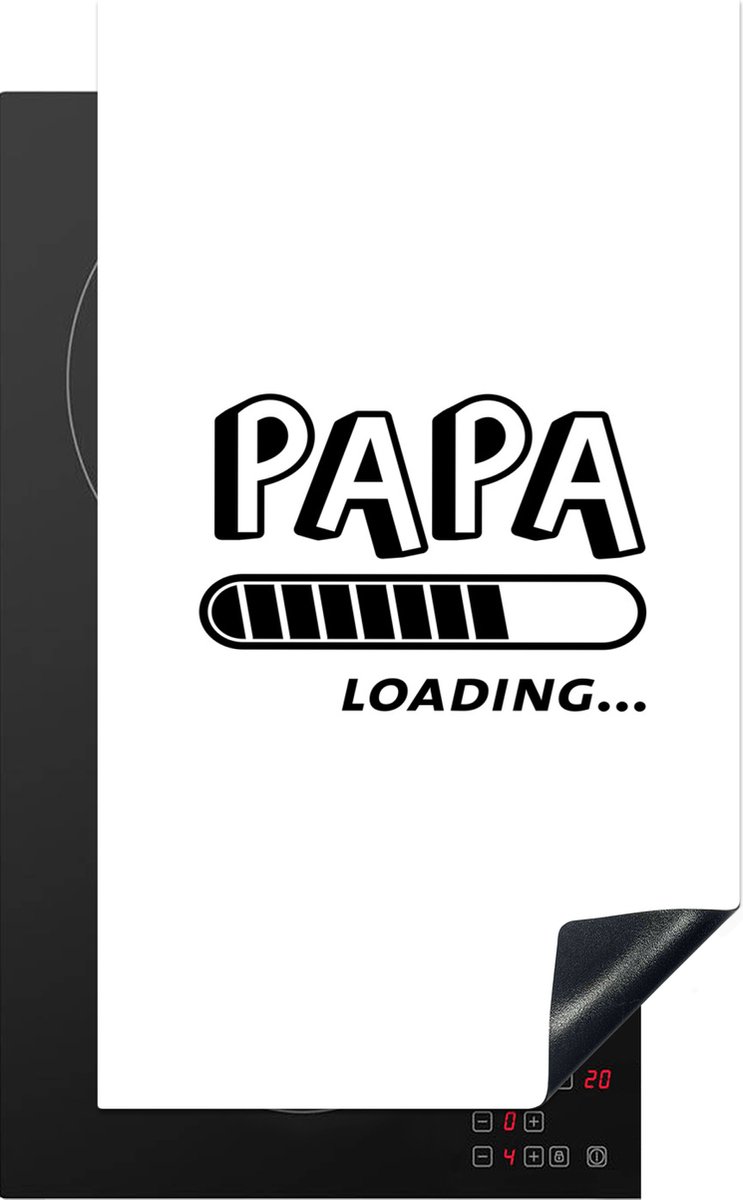 KitchenYeah® Inductie beschermer 30x52 cm - Vader - Spreuken - Quotes - Papa loading... - Kookplaataccessoires - Afdekplaat voor kookplaat - Inductiebeschermer - Inductiemat - Inductieplaat mat