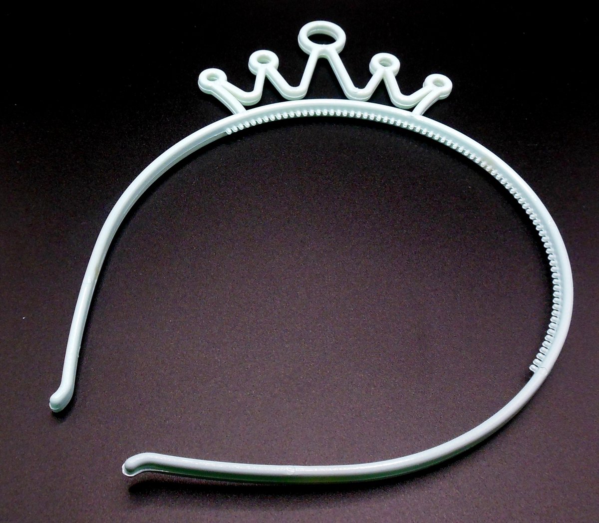 Diadeem met kroontje mintblauw - kinderfeestje - verjaardag