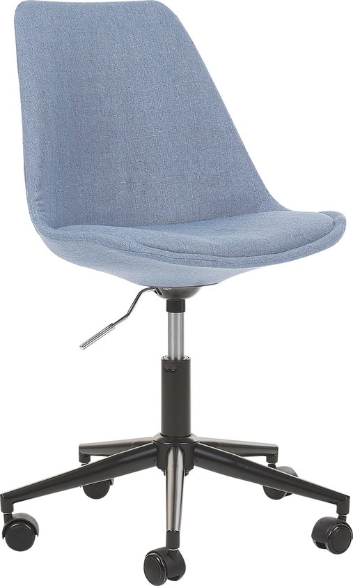 Beliani DAKOTA - Chaise de Office - Blauw - Polyester