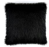 Heckett & Lane Perle Sierkussen - 48x48cm - Fake Fur - Black is Black