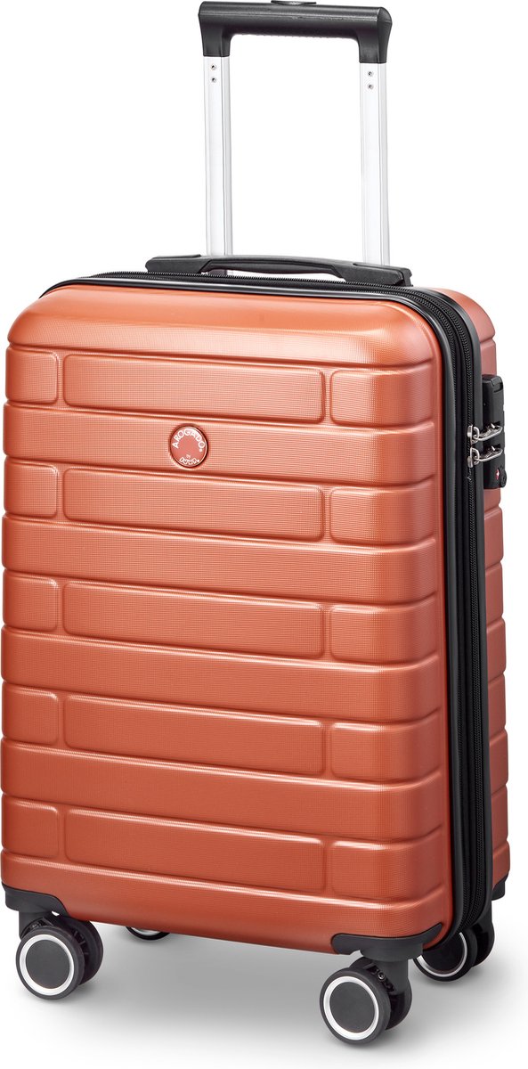 Jump Arogado - Handbagage 55 cm - 4 Wielen - TSA-Cijferslot - Expandable - Terracotta