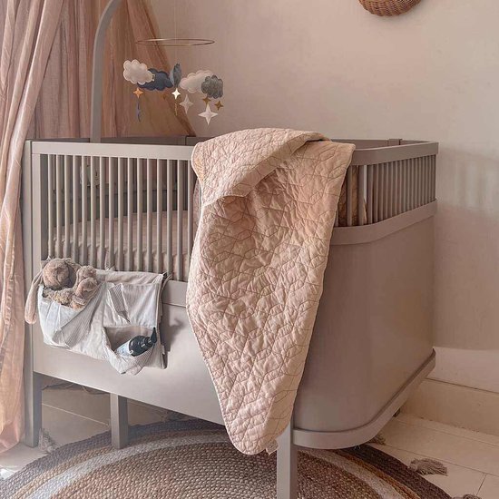 Jollein - Baby Hoeslaken Ledikant Jersey (Nougat) - Katoen - 60x120cm