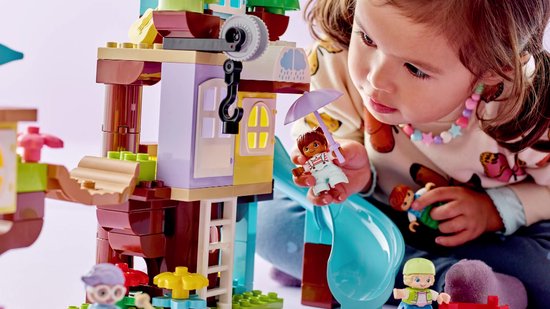 LEGO 10993 Duplo La Cabane dans l'Arbre 3-en-1, Jouet Éducatif pour Enfants  Dès 3 Ans, Filles et Garçons, avec 4 Figurines Animaux, des Briques et  Toboggan : : Jeux et Jouets