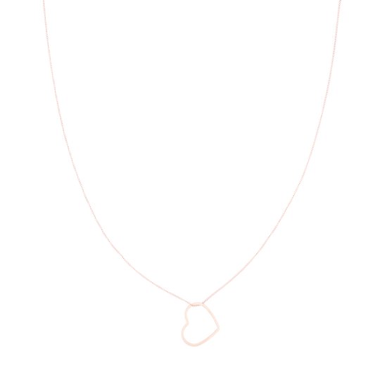 OOZOO Jewellery - Collier couleur or rose avec un coeur - SN-2050