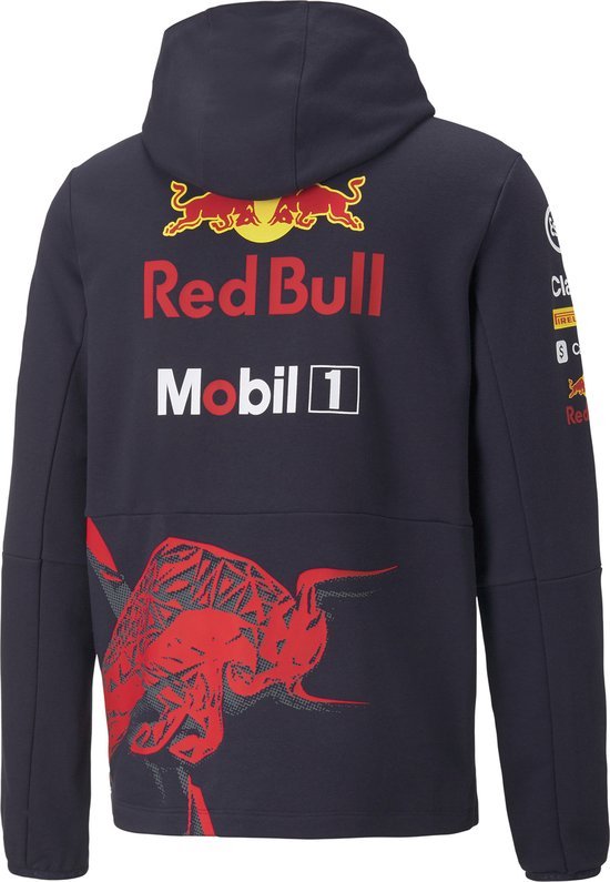 Red Bull Racing - Red Bull Racing Teamline Hoody Zonder Rits 2022 - Maat : XS - Red Bull Racing