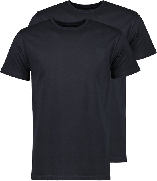 Jac Hensen 2 Pack T-shirt - Ronde Hals - Blau - 6XL Grote Maten