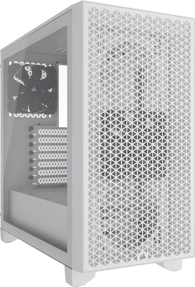 Corsair 3000D Airflow White TG - Midtowermodel - ATX - geen voeding - wit