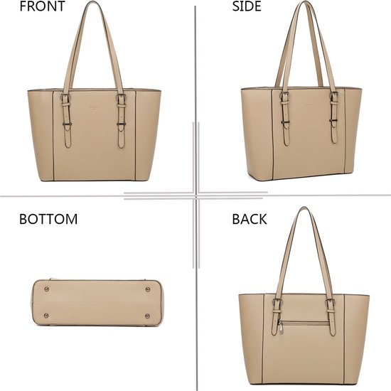 Gallantry - Sac Cabas Femme - Sac à main - Cartable - Cartable - Cartable - Taupe