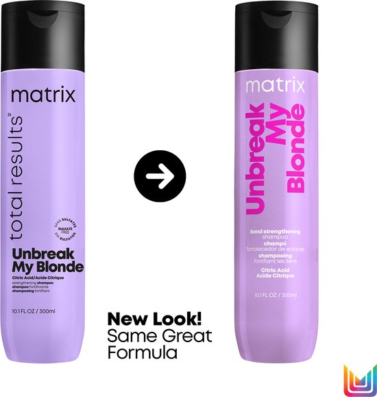 Matrix Unbreak My Blonde Shampoo – Milde reiniging voor ontkleurd, gevoelig  haar – 300 ml | bol.com