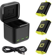 Chargeur Telesin 3 Slots pour GoPro Hero 9 / Hero 10 + 3 Batteries (GP-BNC-902)