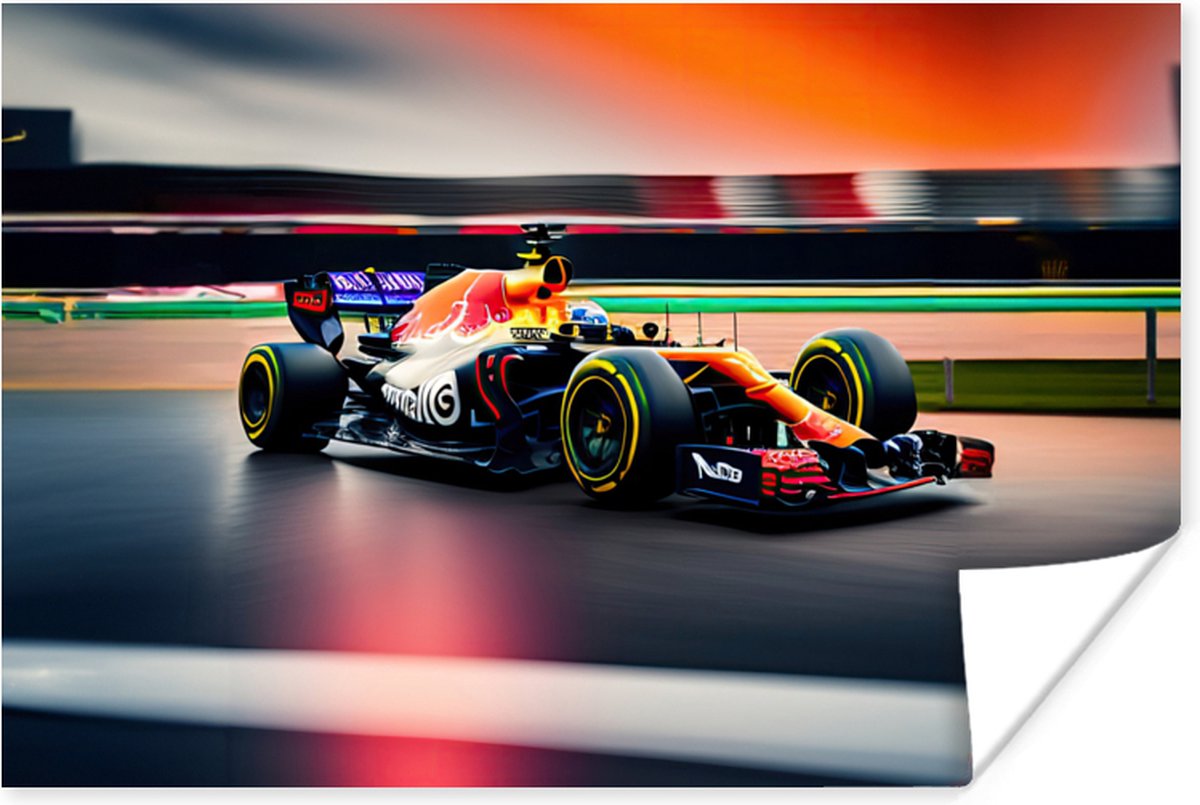 Poster Auto - Formule 1 - Circuit - Raceauto - 60x40 cm
