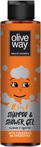 Oliveway Kindershampoo en Douchegel Met Prebiotica - Alle Haartypes - 250 ml