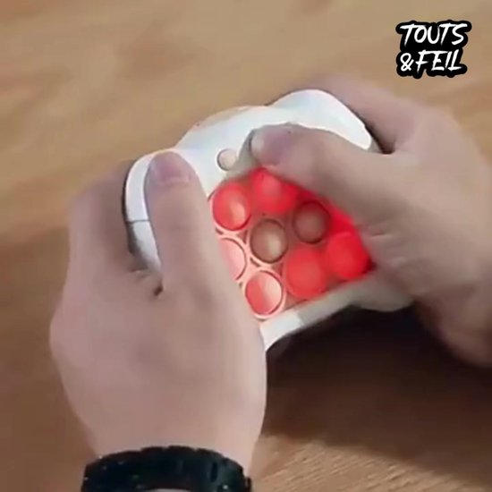 Touts & Feil - Fidget Game Pop-It Controller - Wit - Jeu à Push Quick -  Jouets de