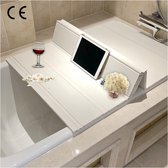 Housse de baignoire étanche - Pont d'isolation - Protection anti-poussière pliable - Wit - Taille : 75 cm x 170 cm x 0 cm