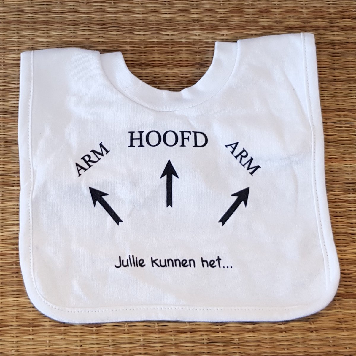Baby slabbetje cadeau tekst jullie kunnen het pijlen zwangerschap bekendmaking aankondiging voor de liefste aanstaande geboorte gaat worden jullie worden je wordt zwangerschapsaankondiging