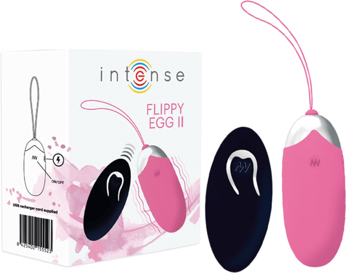 INTENSE COUPLES TOYS | Intense Flippy Ii Vibrating Egg With Remote Control Pink