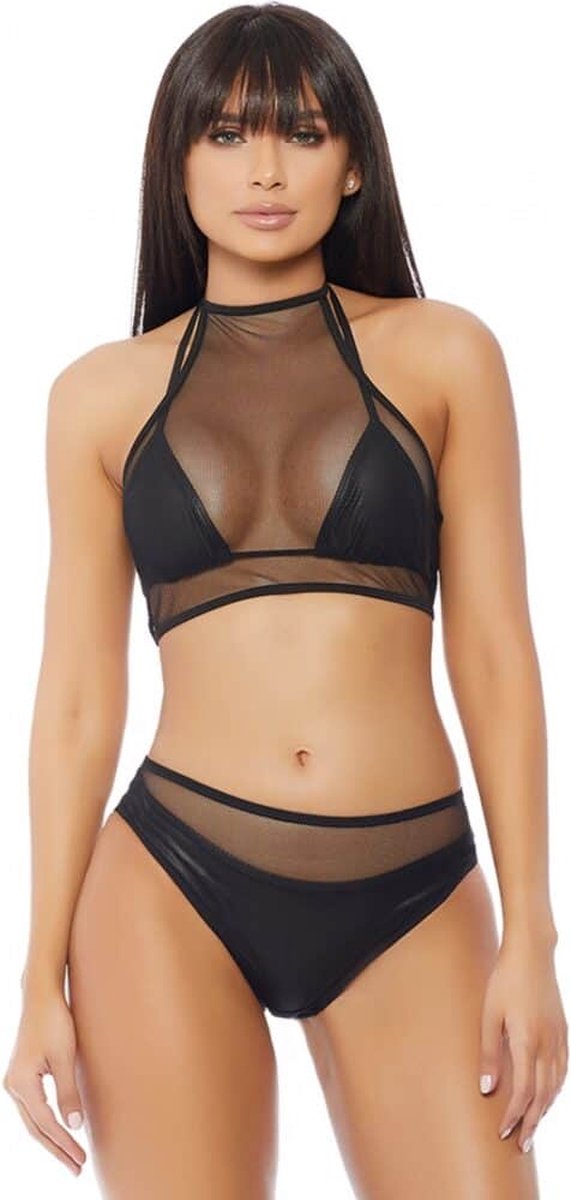 Goedkoopste Forplay Impulse Top and Panty - Black black L/XL